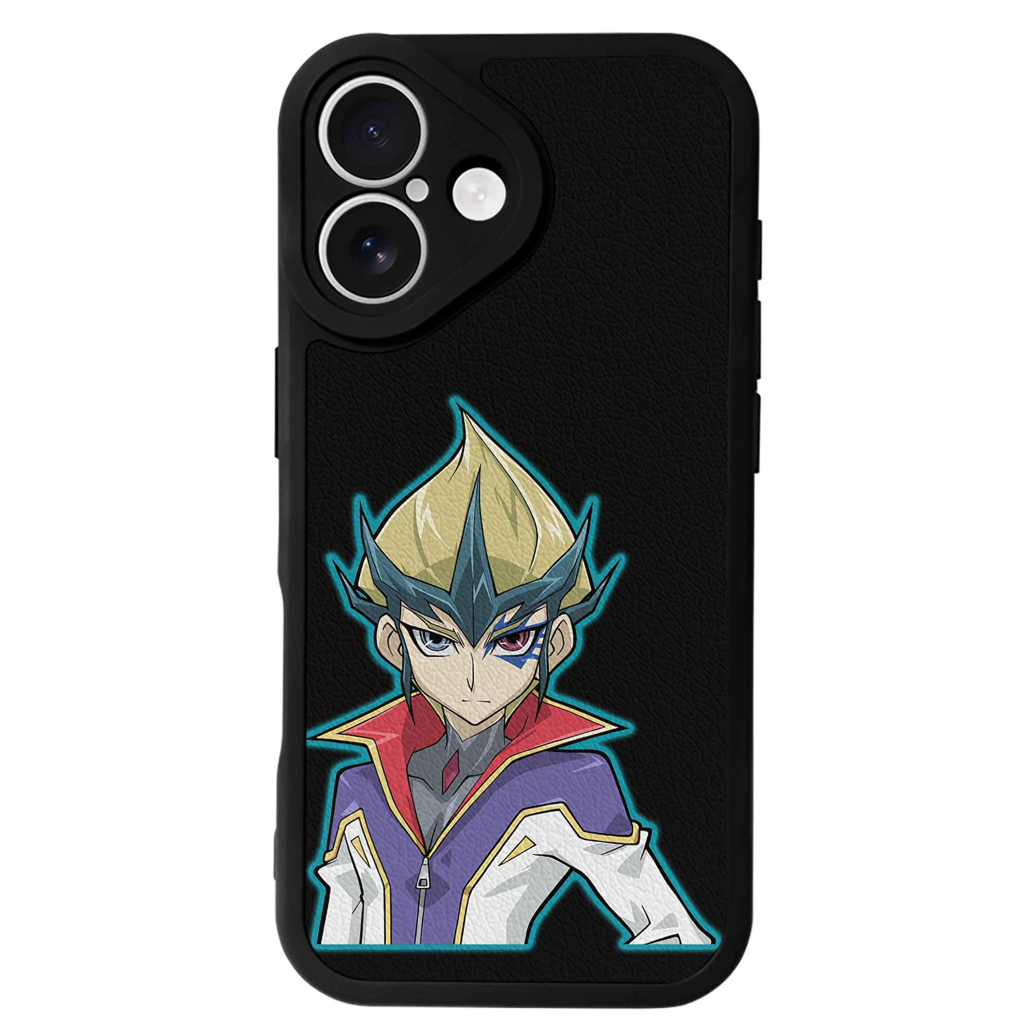 遊☆戯☆王 Yu-Gi-Oh! 【iPhone 16シリーズ対応】シリコンスマホケース（レザー調） 材質：シリコン